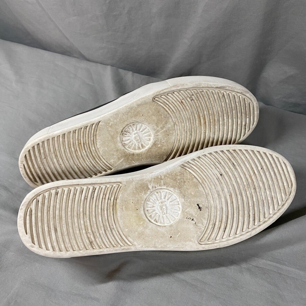 UGG Chayze Women's 10 Leather Platform Slip-On Flat Gray Loafer Sneaker Comfort - Picture 8 of 8